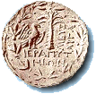 Eine alte Münze der Stadt Ierapitna (Ierapetra)